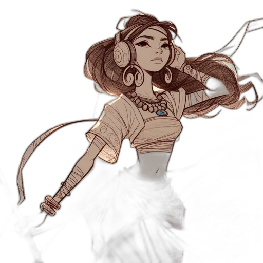 staff, concept art, fantasy art, comic book art transparent PNG cut-out