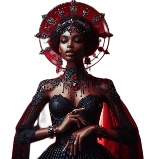 crown, dress, jewelry, concept art transparent PNG cut-out