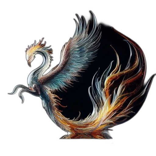 dragon, animal, staff, hair transparent PNG cut-out
