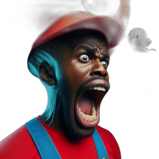 face, hat, staff, creature transparent PNG cut-out