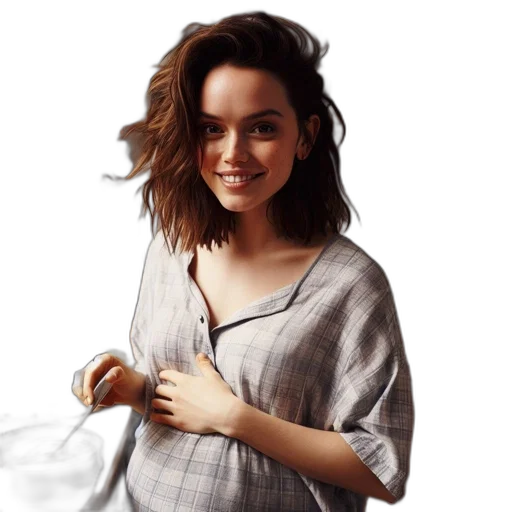 dress, hair, jacket, face transparent PNG cut-out