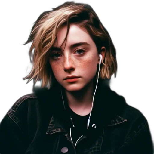 jacket, face, hair, crown transparent PNG cut-out