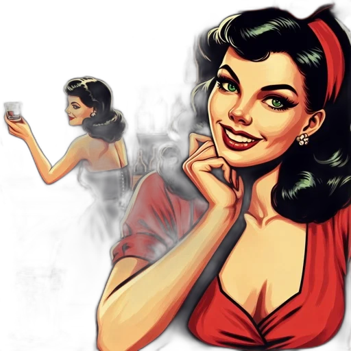 jewelry, comic book art, cartoon, photorealistic transparent PNG cut-out