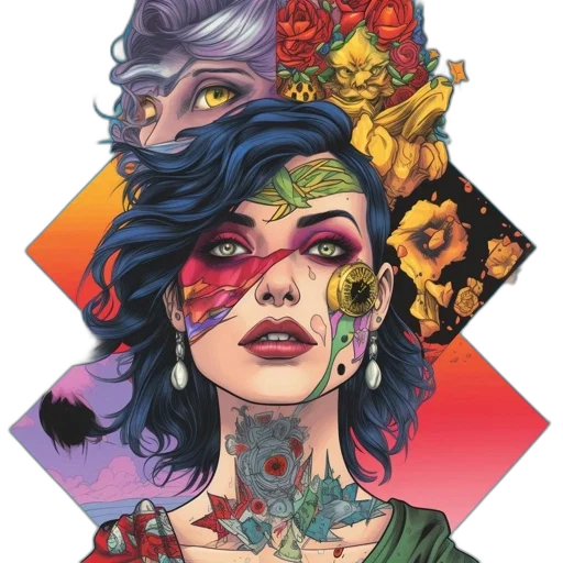 mask, jewelry, face, comic book art transparent PNG cut-out