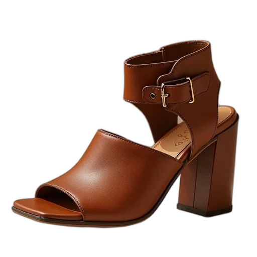 shoes, earth tones, sandals, leather transparent PNG cut-out