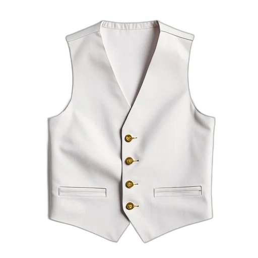 jacket, white, vest, striped transparent PNG cut-out