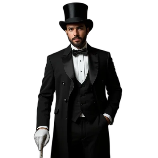 hat, staff, concept art, photorealistic transparent PNG cut-out