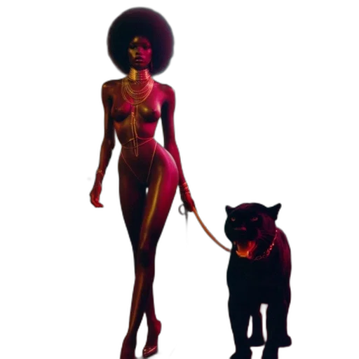 dress, animal, staff, creature transparent PNG cut-out