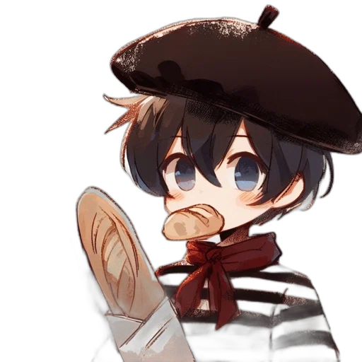 hat, food, mask, staff transparent PNG cut-out