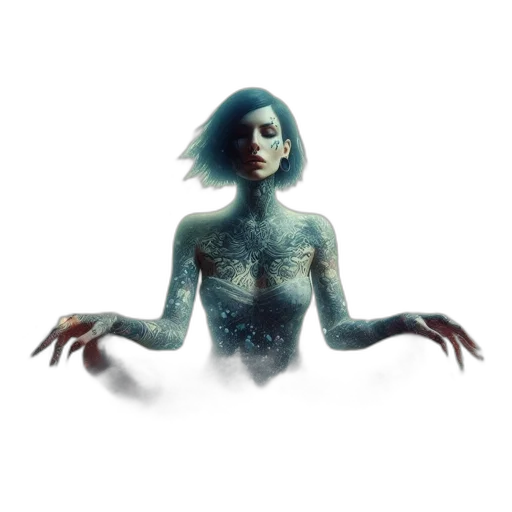 creature, dress, robot, face transparent PNG cut-out