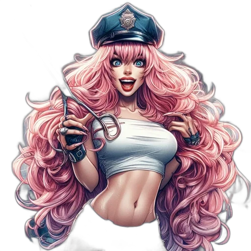 staff, weapon, hair, comic book art transparent PNG cut-out