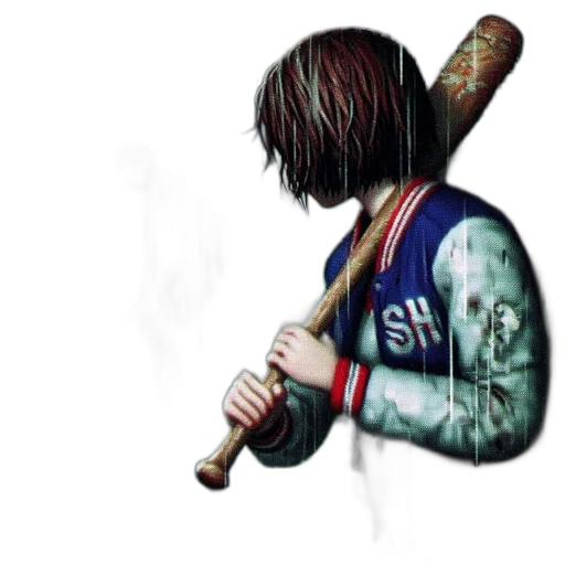 jacket, weapon, staff, concept art transparent PNG cut-out