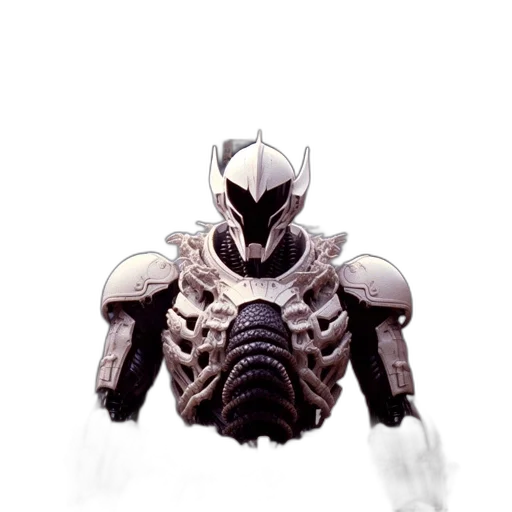 robot, mask, creature, weapon transparent PNG cut-out