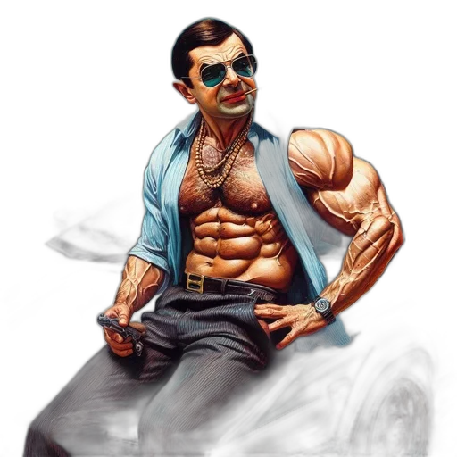 comic book art, concept art, photorealistic, cartoon transparent PNG cut-out