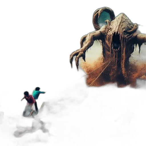 creature, concept art, fantasy art, 3d render transparent PNG cut-out