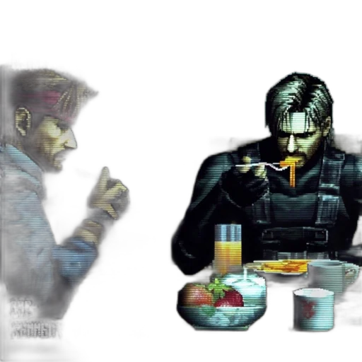 food, concept art, pixel art, cyberpunk transparent PNG cut-out
