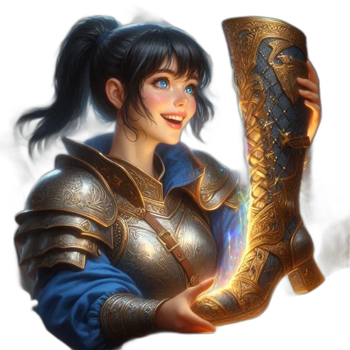 shoes, sword, weapon, staff transparent PNG cut-out