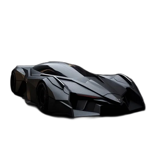 car, mask, weapon, 3d render transparent PNG cut-out