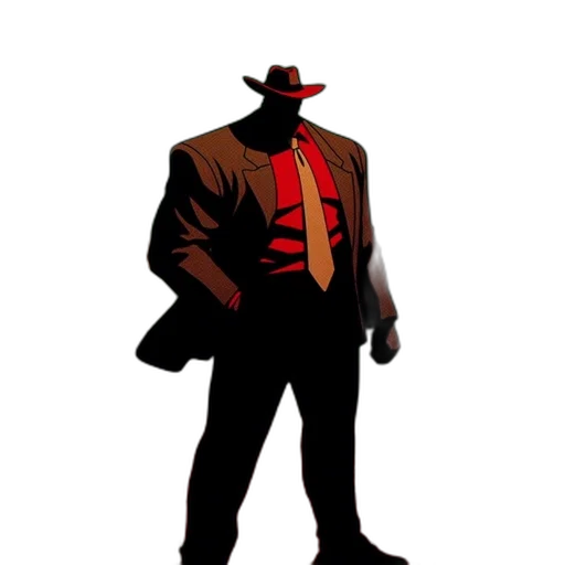jacket, robot, hat, staff transparent PNG cut-out