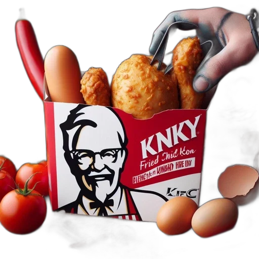 food, weapon, robot, photorealistic transparent PNG cut-out