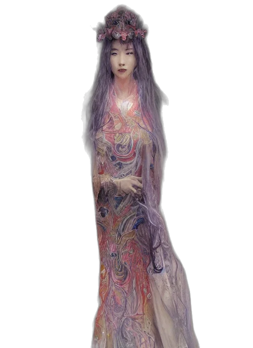 dress, fantasy art, concept art, photorealistic transparent PNG cut-out