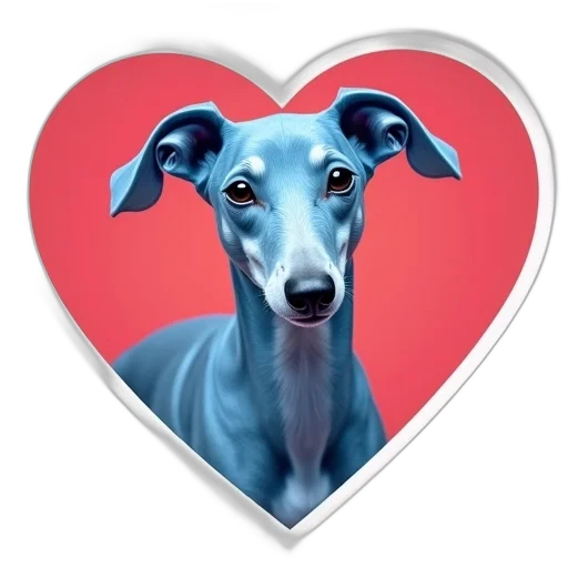 animal, photorealistic, blue, greyhound transparent PNG cut-out