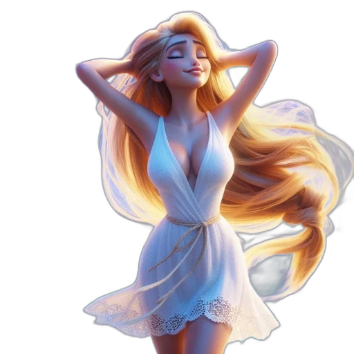 dress, concept art, fantasy art, photorealistic transparent PNG cut-out