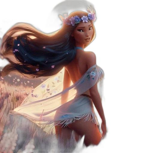 dress, fantasy art, concept art, watercolor transparent PNG cut-out