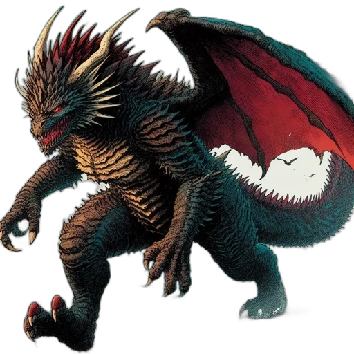 dragon, creature, animal, concept art transparent PNG cut-out