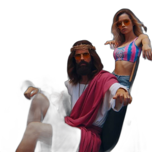 vaporwave, concept art, 3d render, fantasy art transparent PNG cut-out