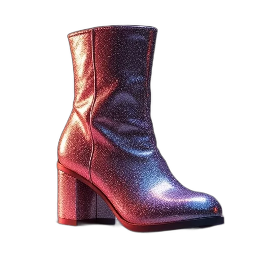 shoes, glitter, boot transparent PNG cut-out