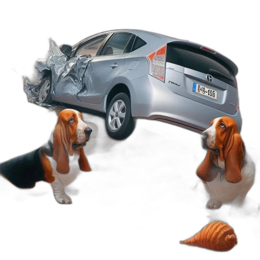 car, 3d render, concept art, photorealistic transparent PNG cut-out