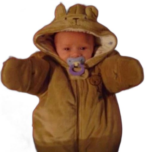 jacket, creature, mask, baby transparent PNG cut-out