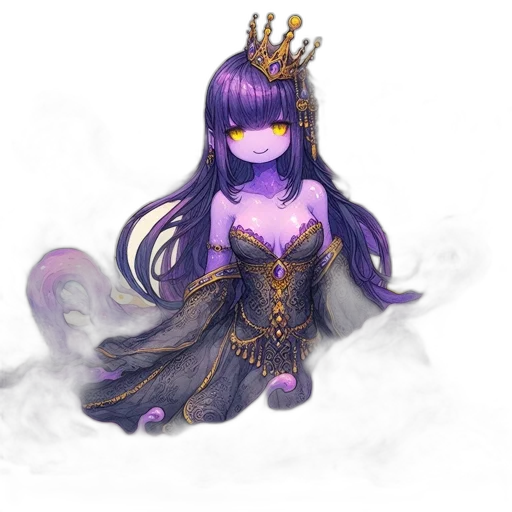 crown, dragon, dress, staff transparent PNG cut-out