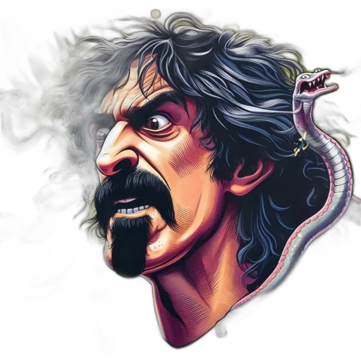face, dragon, mask, comic book art transparent PNG cut-out