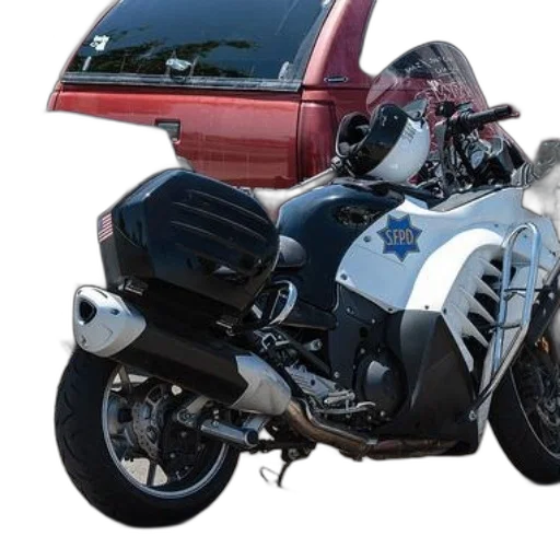 photorealistic, 3d render, police, motorcycle transparent PNG cut-out