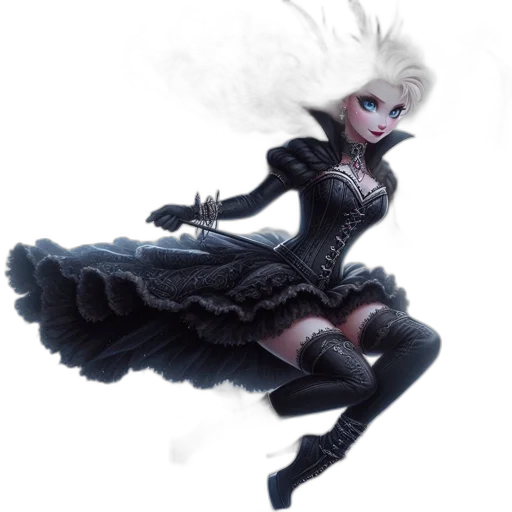 dress, hair, concept art, fantasy art transparent PNG cut-out