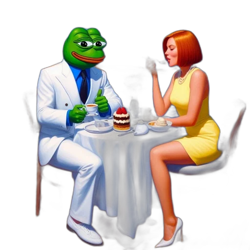 food, dress, robot, pixel art transparent PNG cut-out