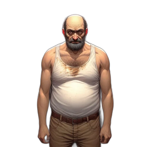 staff, face, jacket, creature transparent PNG cut-out