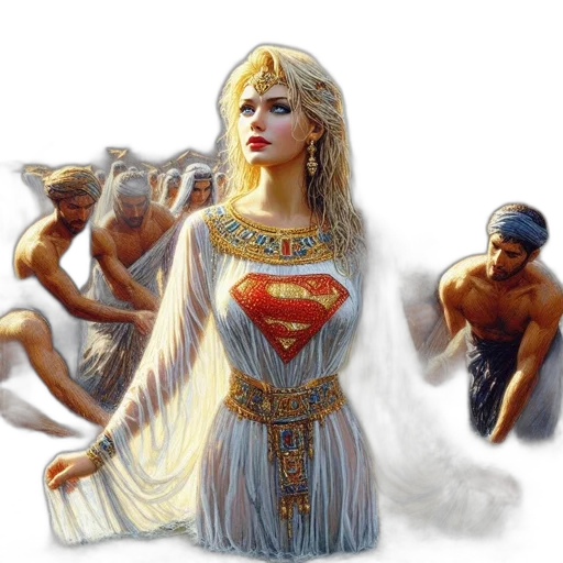 dress, comic book art, fantasy art, concept art transparent PNG cut-out