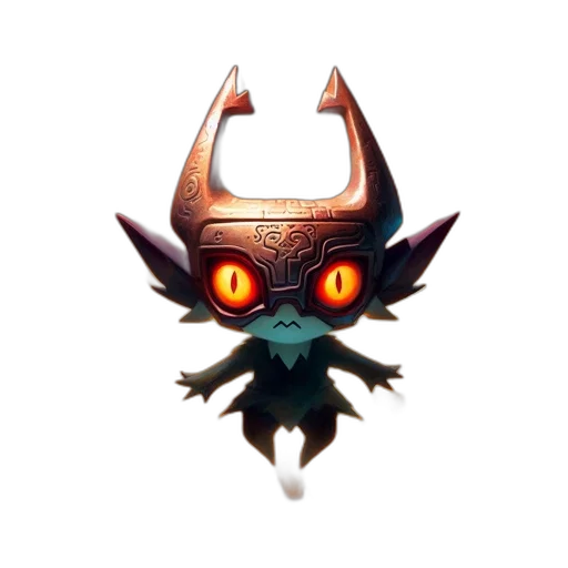 mask, dragon, staff, creature transparent PNG cut-out