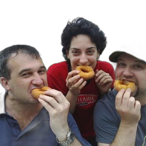 food, three, people, enjoying transparent PNG cut-out