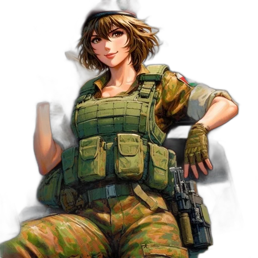 weapon, dress, staff, face transparent PNG cut-out