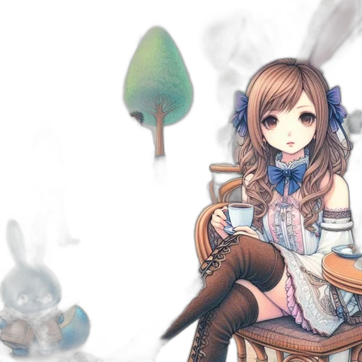 staff, robot, dress, weapon transparent PNG cut-out
