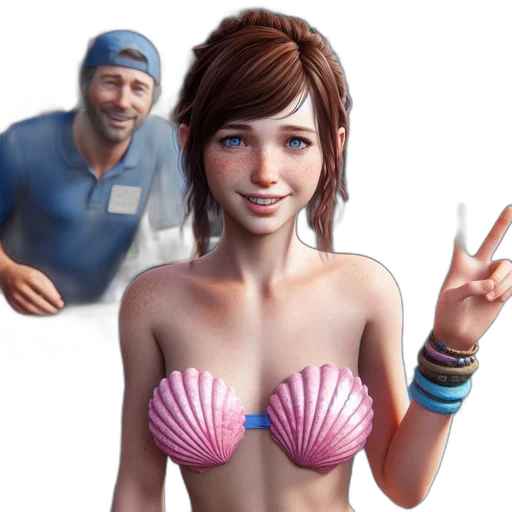 concept art, 3d render, photorealistic, young transparent PNG cut-out