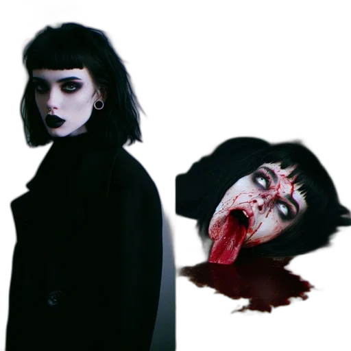 face, creature, jacket, mask transparent PNG cut-out