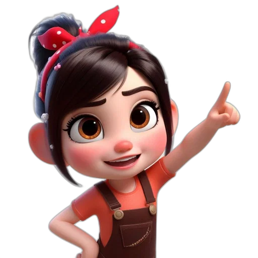 staff, face, 3d render, cartoon transparent PNG cut-out
