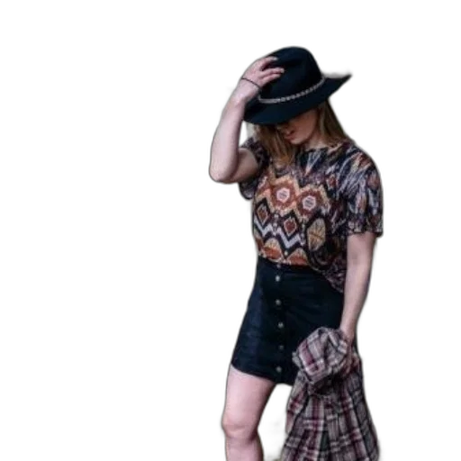 dress, hat, jacket, dark transparent PNG cut-out