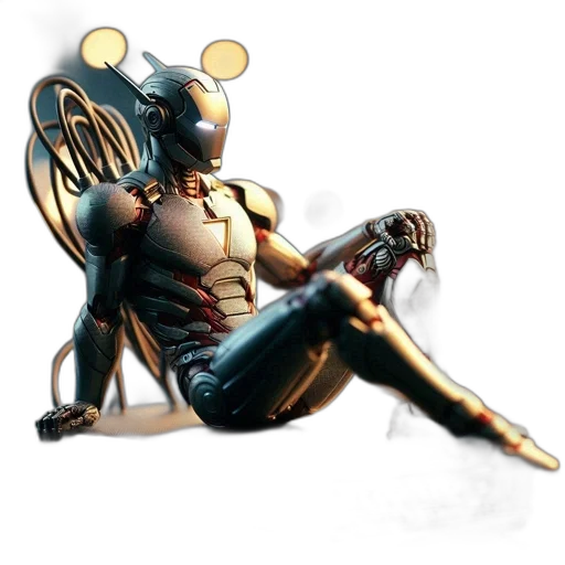 robot, mask, concept art, comic book art transparent PNG cut-out
