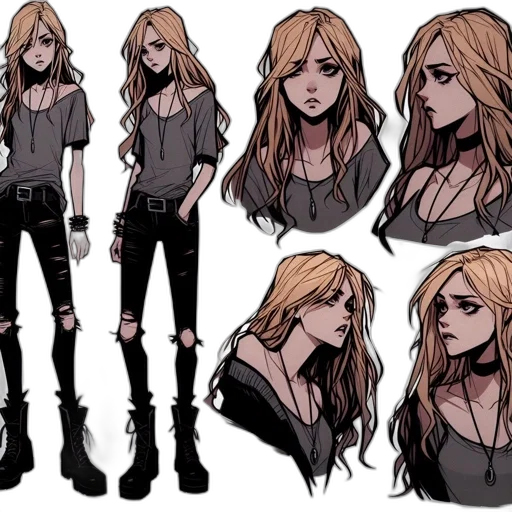 concept art, comic book art, cartoon, cyberpunk transparent PNG cut-out